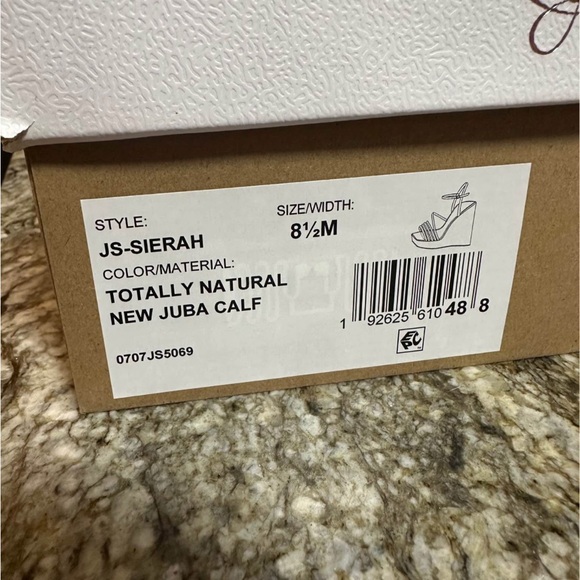 Jessica Simpson Cork and Tan Wedge Sandals - Picture 5 of 5